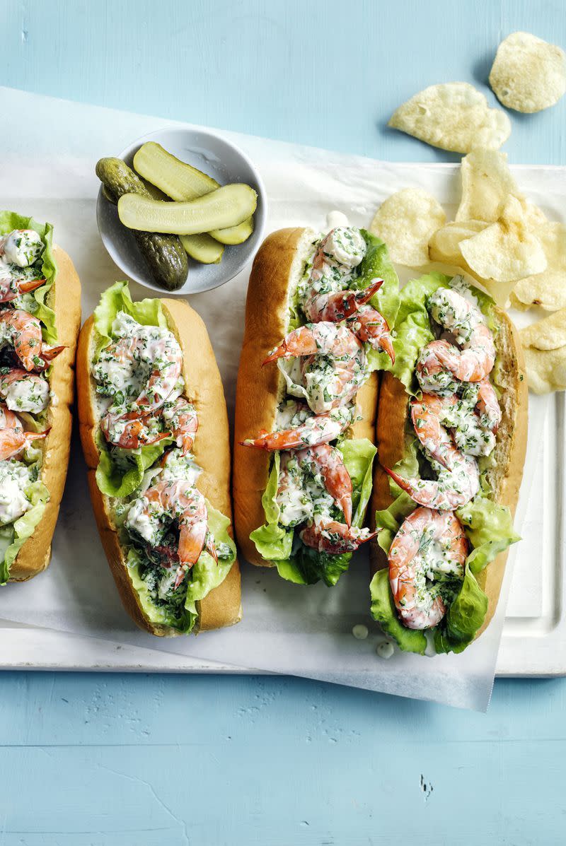 <p>These no-cook sandwiches taste like summer on bread. </p><p><em><a href="https://www.womansday.com/food-recipes/food-drinks/recipes/a55358/shrimp-rolls-recipe/" rel="nofollow noopener" target="_blank" data-ylk="slk:Get the Shrimp Rolls recipe.;elm:context_link;itc:0;sec:content-canvas" class="link ">Get the Shrimp Rolls recipe.</a></em></p>