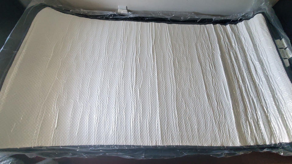 Nectar mattress in plastic wrapping