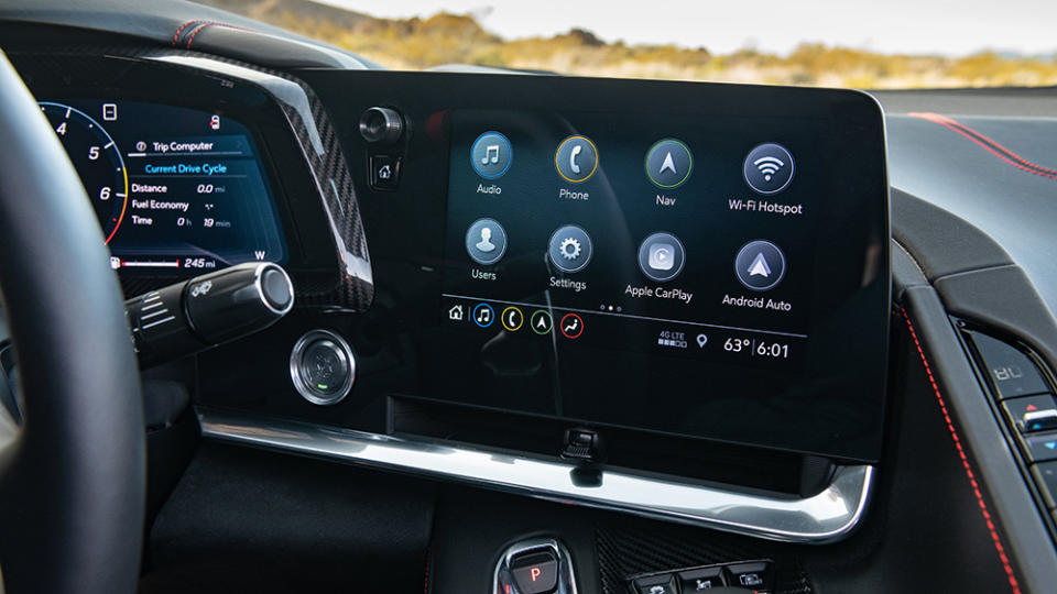 The C8 Corvette's Infotainment 3 Plus system