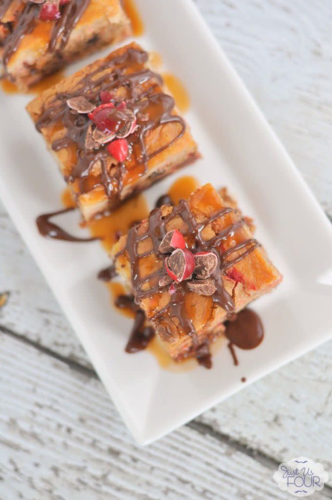 Candy Apple Cheesecake Cookie Bars