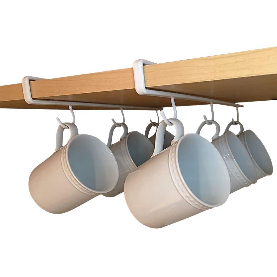 Under the shelf mug hooks