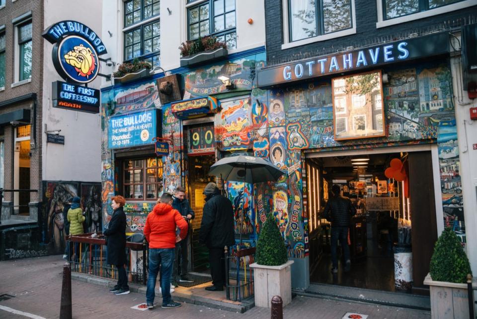 The Bulldog is the most famous coffeeshop in the city (Getty)