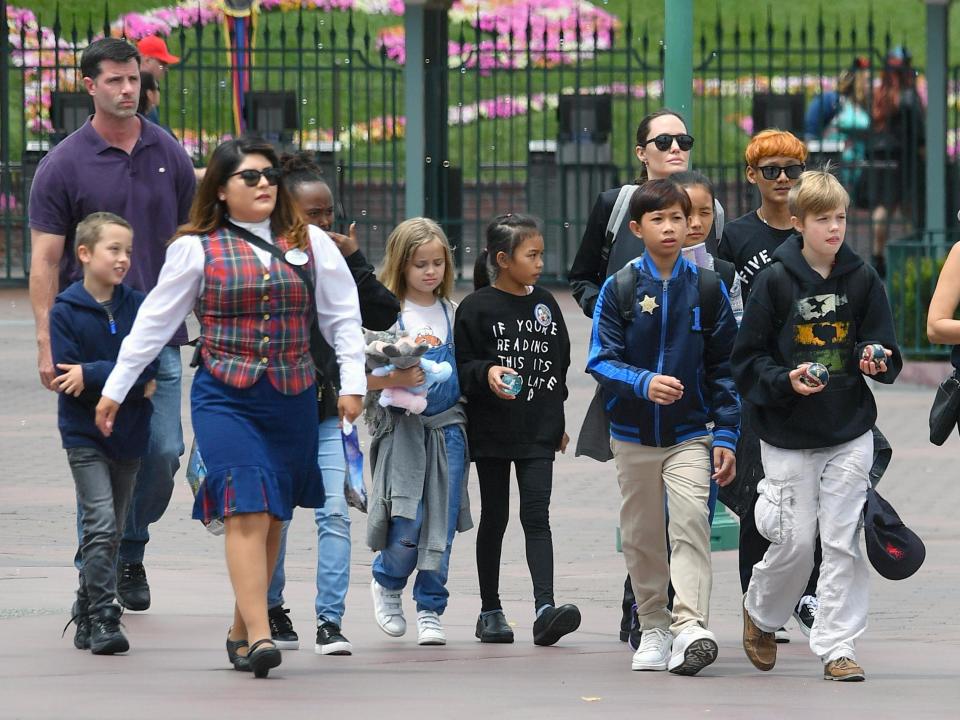 Ange and the kids hit Disneyland