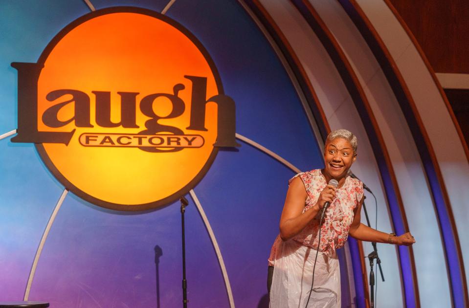 Hours before her arrest, Haddish cracked jokes at Los Angeles' Laugh Factory during its free Thanksgiving dinner on Thursday night.