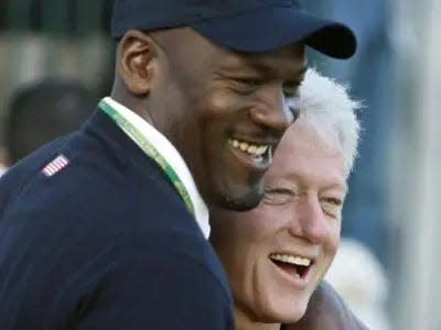 Michael Jordan and Bill Clinton