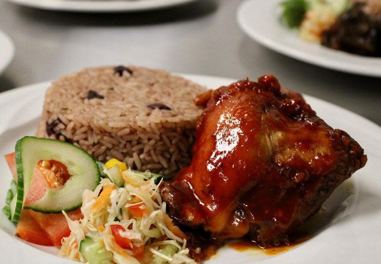 The Jamaican restaurant specializes in jerk chicken, oxtail and curried goat.