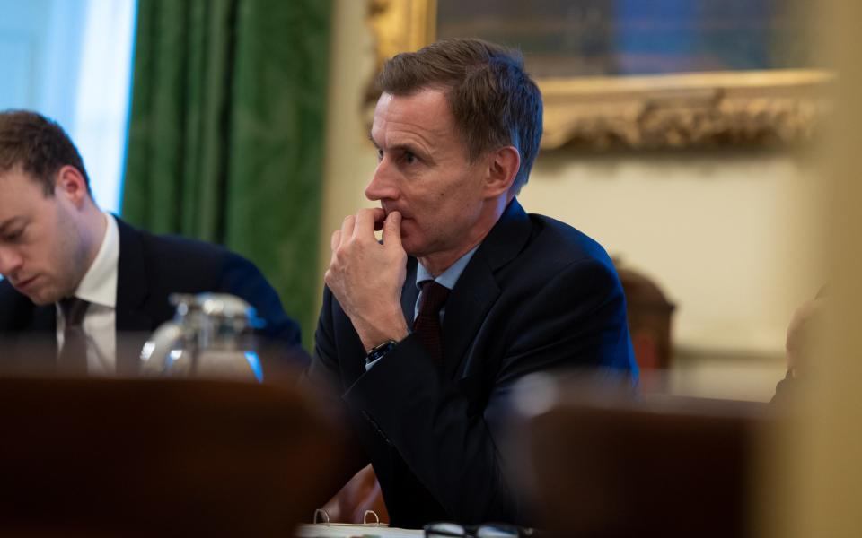 Jeremy Hunt in a meeting with the Prime Minister this week - Simon Walker / No 10 Downing Street