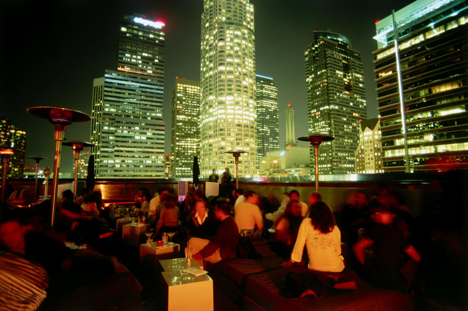 Rooftop Bar, Hotel The Standard, Downtown L.A., Los Angeles, California, USA