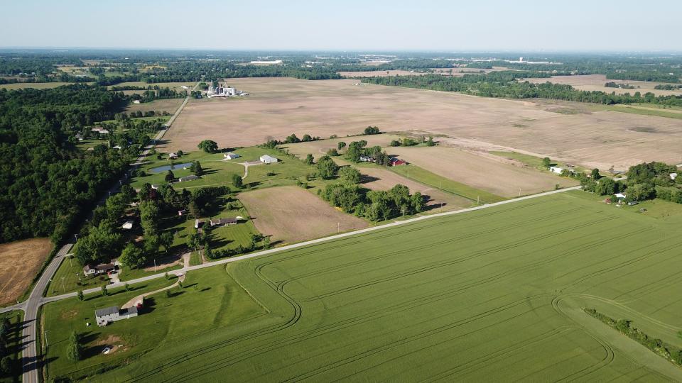 May 30, 2022; Columbus, Ohio, United States;  Development will start soon on this site for the Intel chip manufacturing facility near New Albany, Ohio. Mandatory Credit: Doral Chenoweth-The Columbus Dispatch