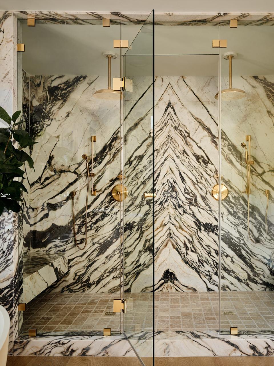 marble shower