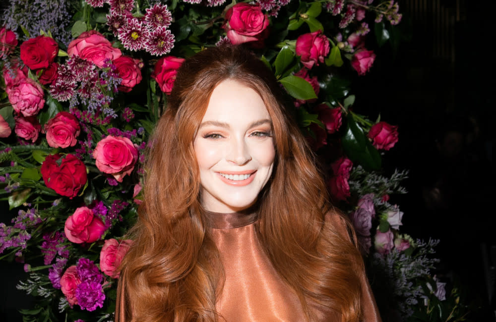 Lindsay Lohan - Feb 23 - Christian Siriano Fall/Winter 2023 NYFW Show - NYC - Getty Images