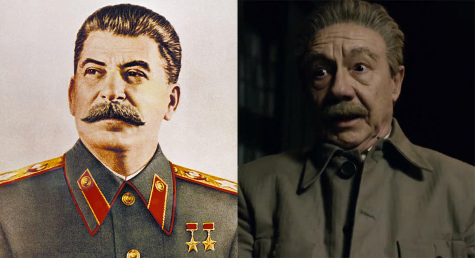 Adrian McLoughlin plays Stalin in ‘The Death of Stalin’ (Rex/eOne)