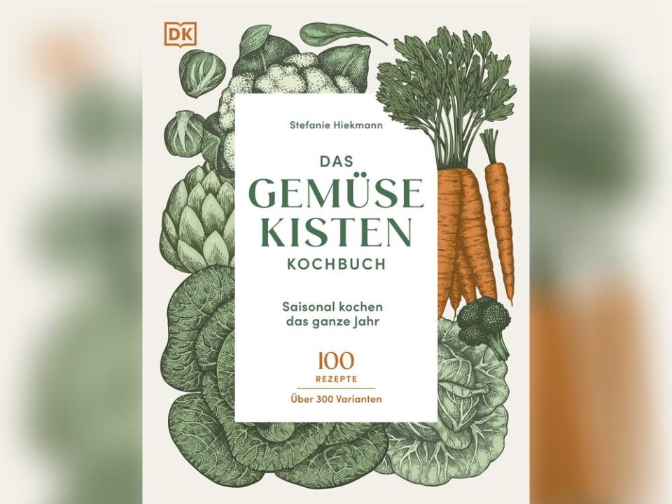 In "Das Gemüsekisten Kochbuch" finden sich 100 Rezepte mit mehr als 300 Varianten. (Bild: DK Verlag)