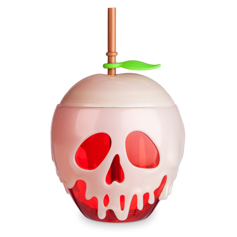 15) Snow White Poisoned Apple Tumbler with Straw