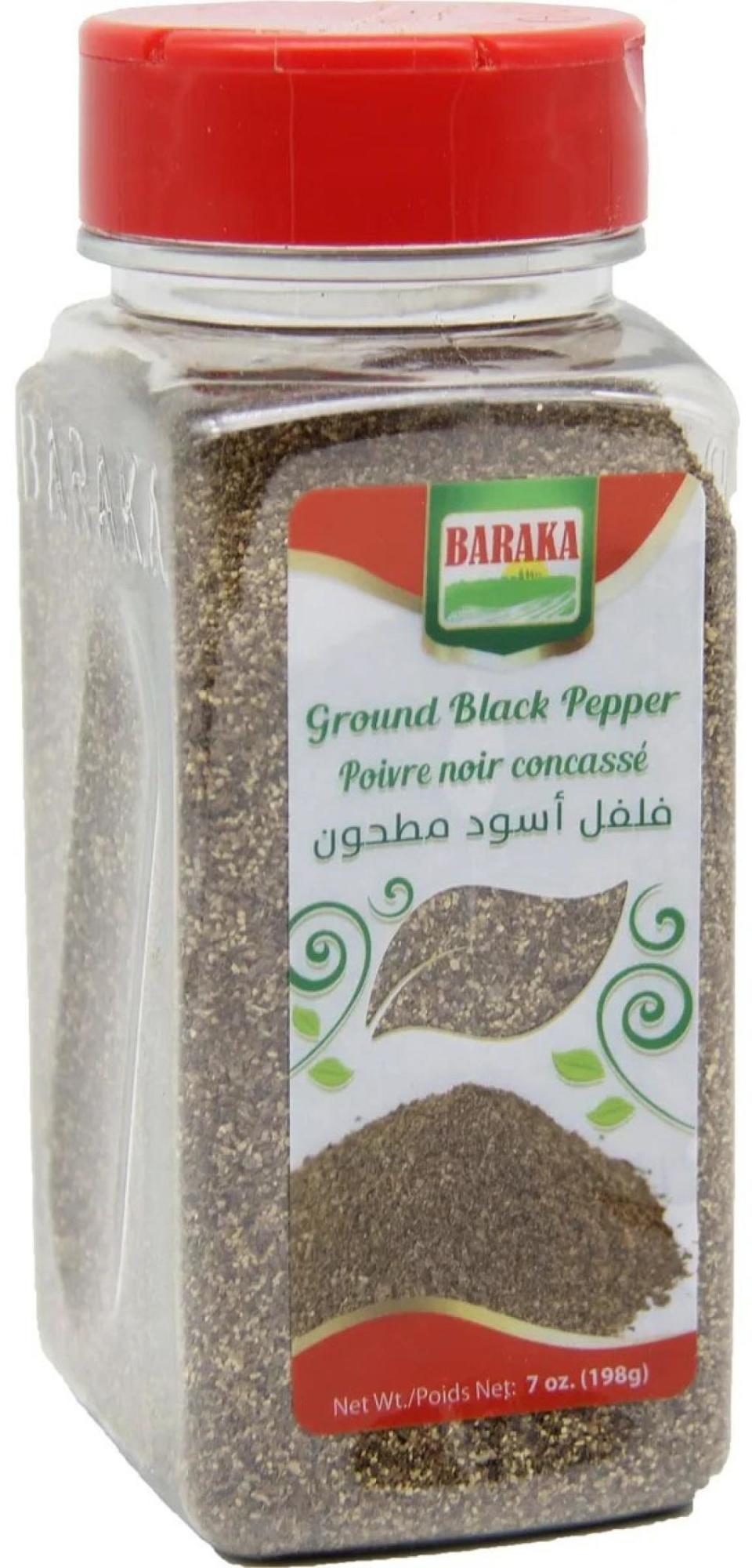 UBC Food Distributors is recalling ground black pepper sold under the Baraka brand name in 7 ounce plastic containers due to the potential threat from salmonella.