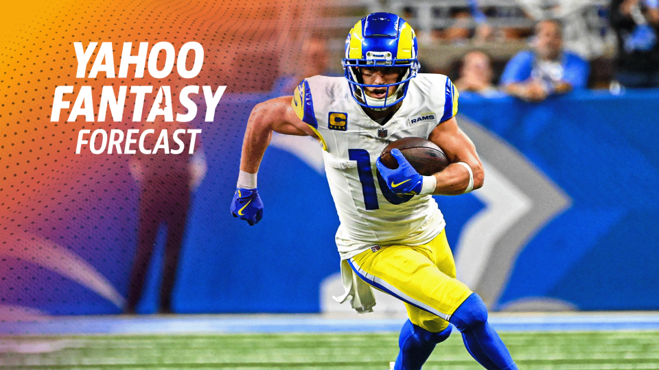 Week 1 has come and gone. Time to set our sights for Week 2. Matt Harmon and Sal Vetri are back for another 'Data Dump Wednesday' by sharing 10 data points you need to know for Week 2 to maximize your fantasy lineups. The two use data to find clarity for the WR groups in Buffalo, Kansas City and Chicago. They also discuss how the Rams WR target share will change with the latest Puka Nacua injury. Vetri ends the show by sharing 3 trades you should look to make this week if you want to buy low but make a big splash. (Credit: Steven King/Icon Sportswire via Getty Images)