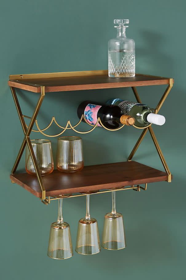 Find this <a href="https://fave.co/3gK5MCZ" target="_blank" rel="noopener noreferrer">Percy Wine Rack for $169</a> at Anthropologie.