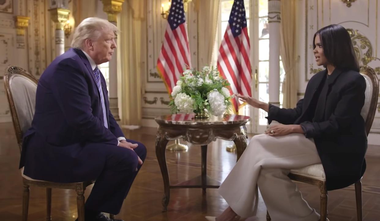 Donald Trump siendo entrevistado por Candace Owens. (Foto: The Daily Wire).