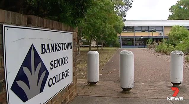 Most recently the teacher has been working at Bankstown Senior College.  Source: 7 News