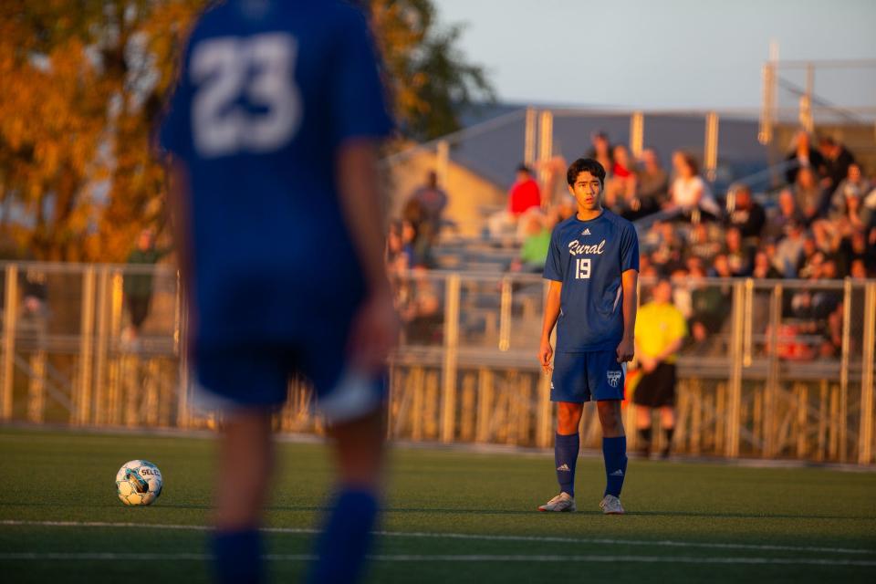 Washburn Rural's Dylan Willingham during the Class 6A Regional Championship against Lawrence Free State on Thursday, Oct. 26.