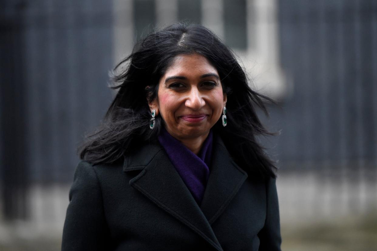 Britain's Attorney General Suella Braverman leaves 10 Downing Street on Thursday: Getty images