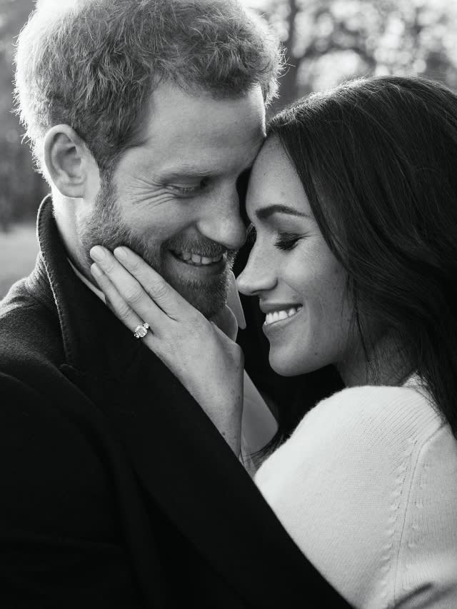 Official engagement pictures of Prince Harry and Meghan Markle taken at Frogmore House in Windsor