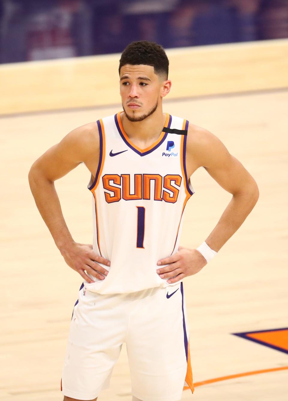 Devin Booker and the Suns open the 2021-22 season on Oct. 20.