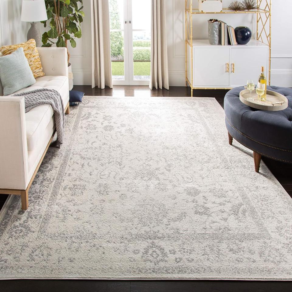 distressed area rug