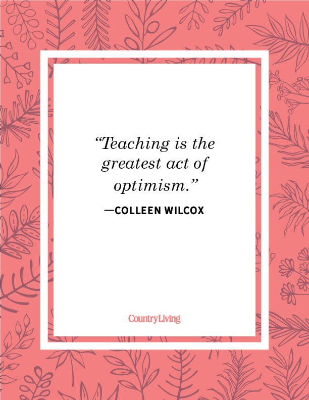 teacher quote colleen wilcox