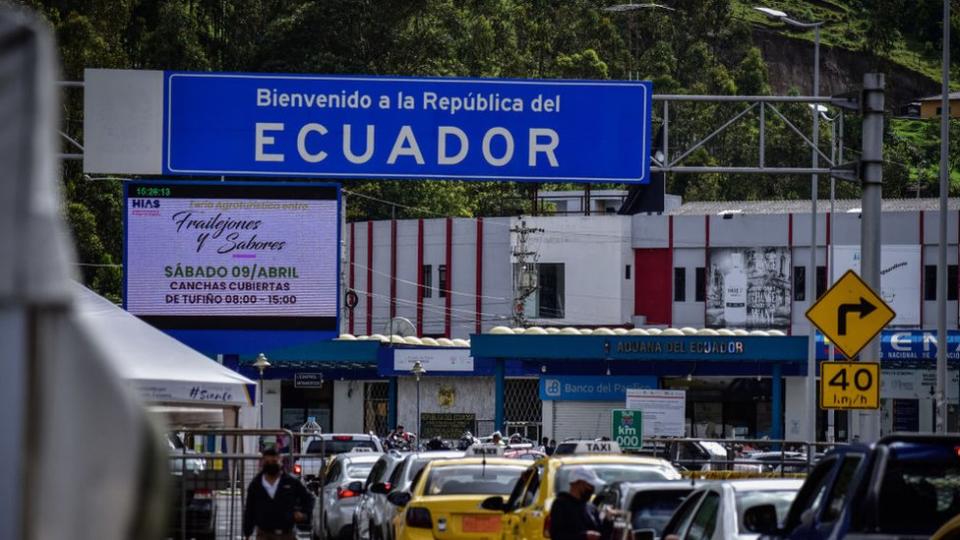 Puesto en la frontera de Ecuador