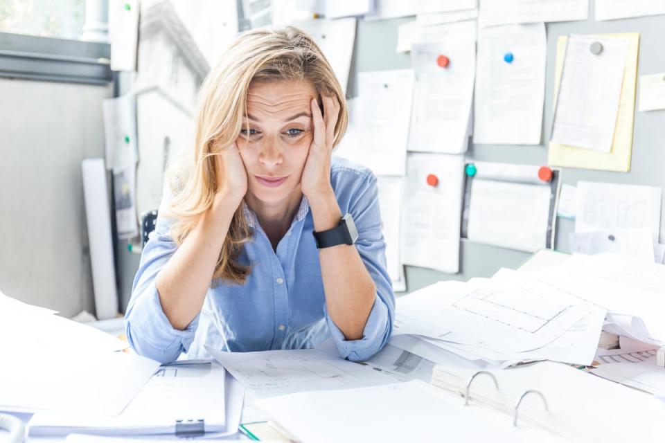 Almost four out of 10 women have taken time off work as a result of poor mental health over the past year, a new report claims (Getty Images/Westend61)