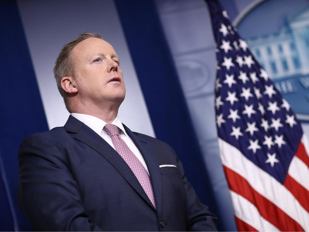 White House Press Secretary Sean Spicer said the President's tweets should be treated as official statements: Win McNamee/Getty Images