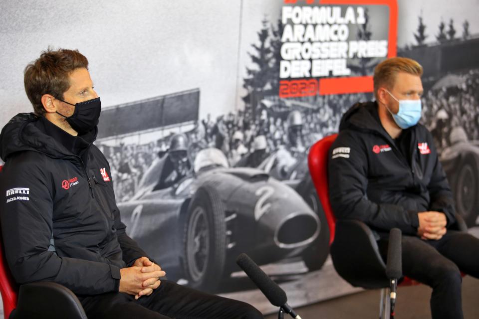 Romain Grosjean and Kevin Magnussen will both leave Haas at the end of the season (Getty Images)