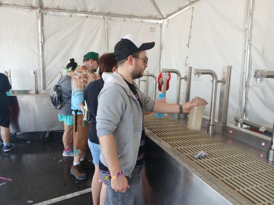 The free water bar has been a big hit at Welcome to Rockville.