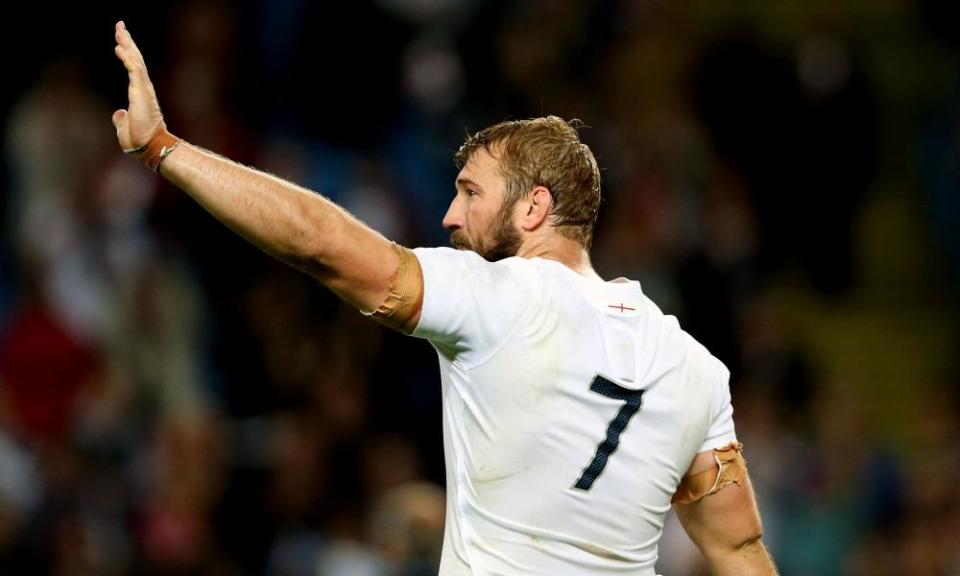 Chris Robshaw acknowledges the fans after the conclusion of England’s 2015 World Cup campaign, from which he still has no closure.