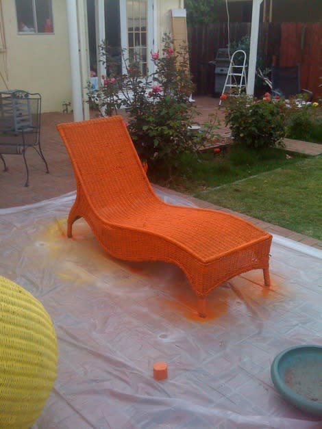 Orange Chaise