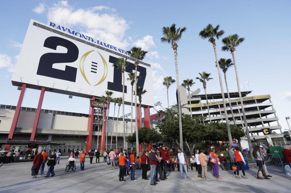 ESPN and the College Football Playoff will welcome a marquee halftime performer for next year’s title game. (AP)