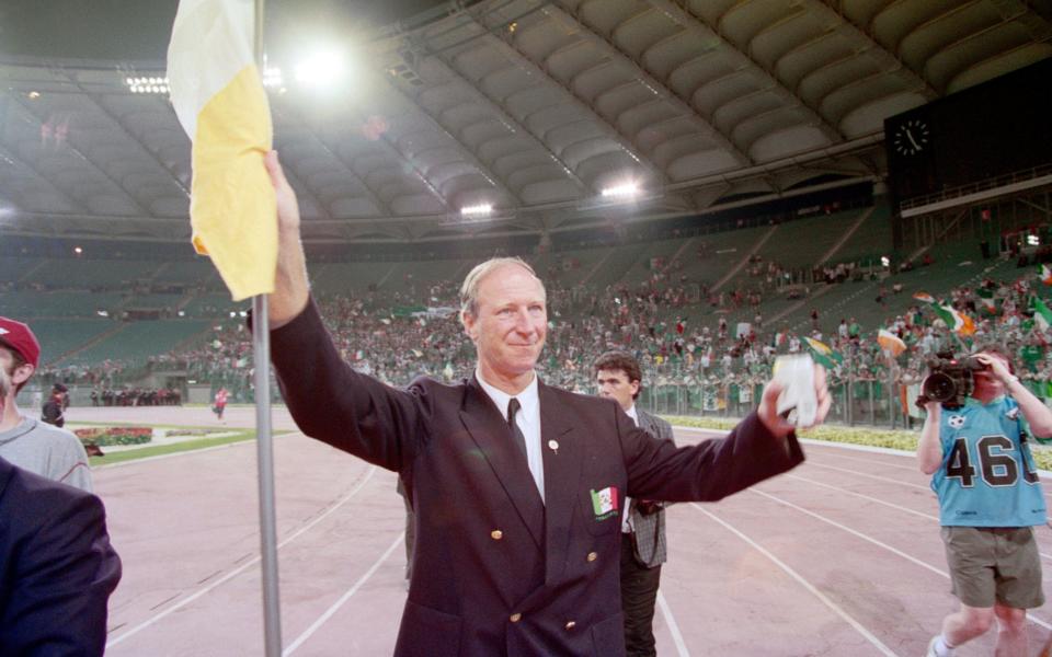 After defeat to Italy in the 1990 World Cup - David Cannon/Allsport/Getty Images