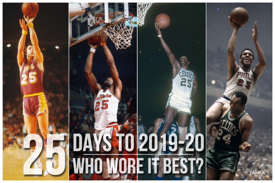 Which NBA player wore No. 25 best?