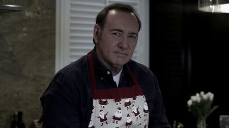 Actor Kevin Spacey is seen in this still image taken from a YouTube video released on December 24, 2018. Kevin Spacey/YouTube/via REUTERS