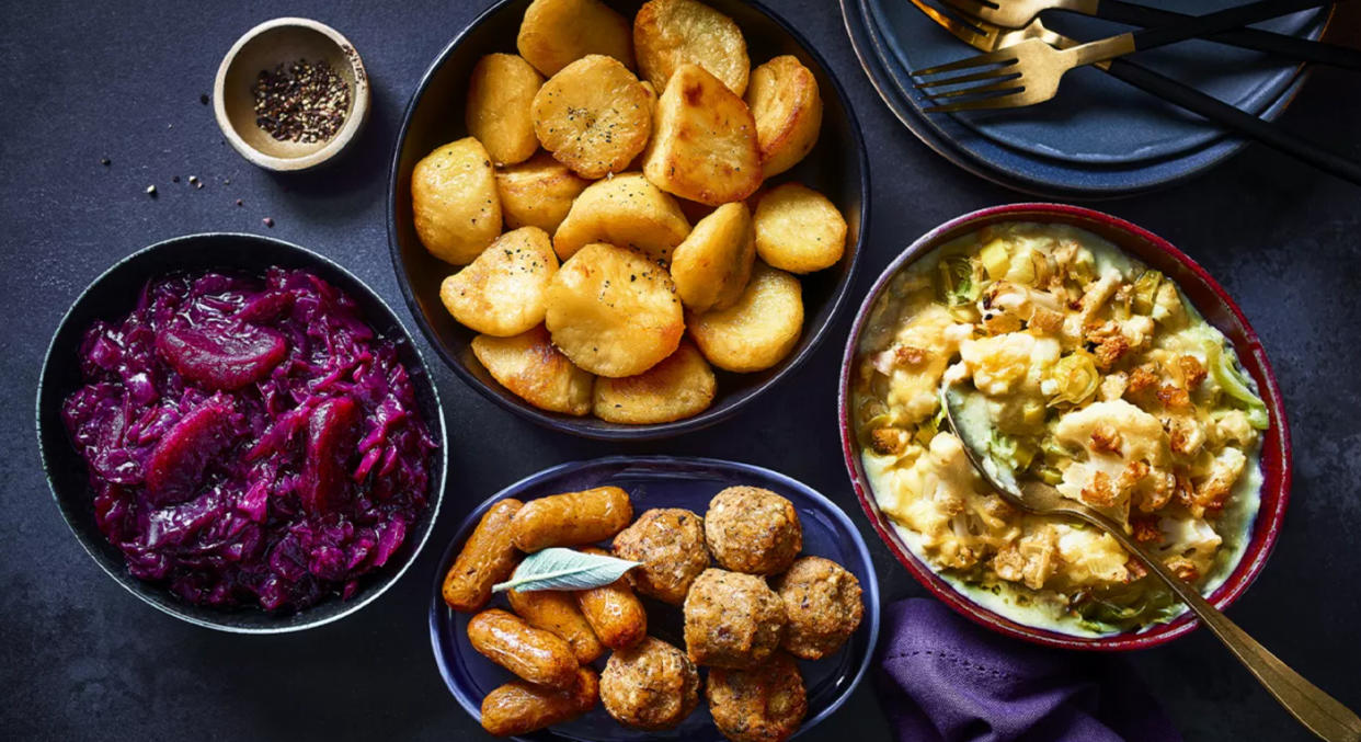 Vegan side dishes are a breeze now - just heat and serve. (Marks & Spencer)