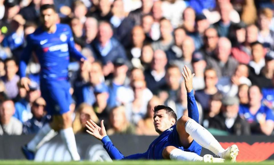 Álvaro Morata has three goals in 12 games this season.