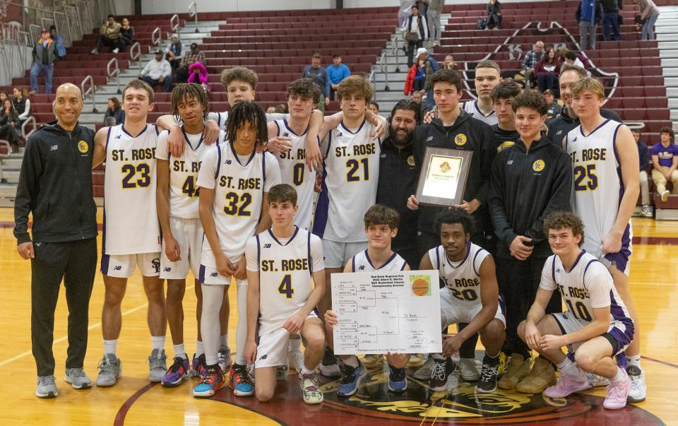 St. Rose defeated Red Bank, 47-26, in the championship game at the Buc Classic on Dec. 30, 2022.