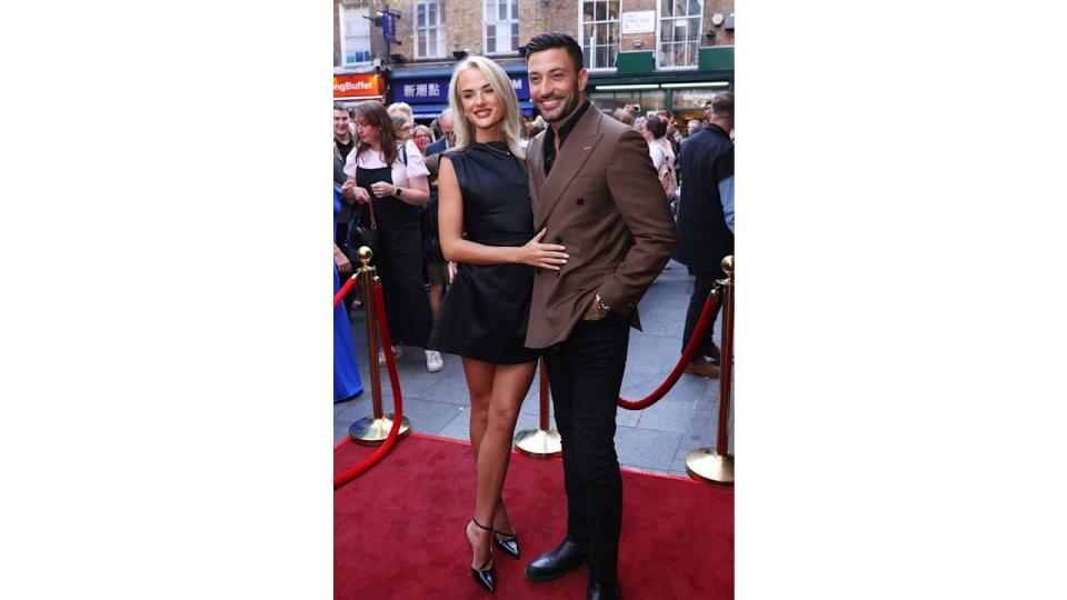 Molly Brown and Giovanni Pernice attend the World Premiere of "Man And Witch: The Dance Of A Thousand Steps" at the Prince Charles Cinema