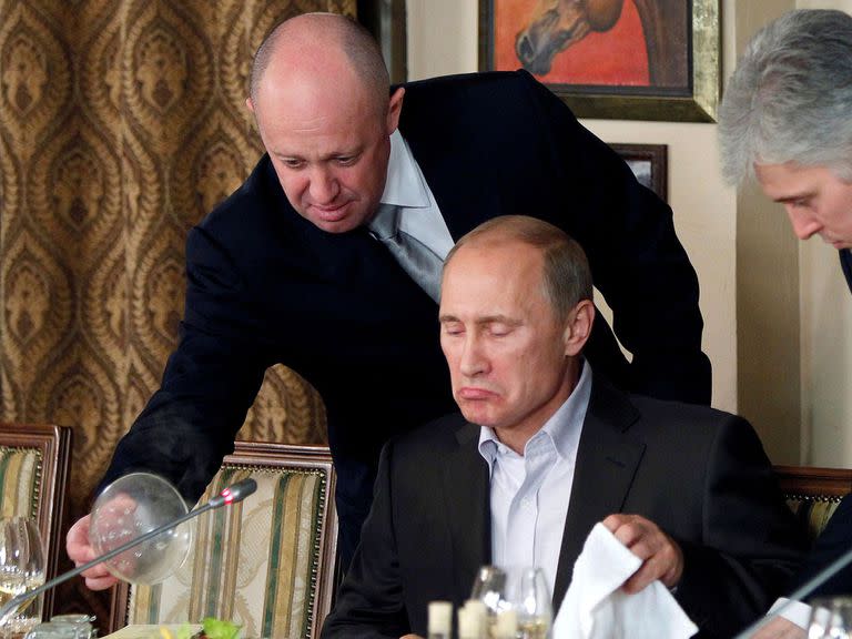 Prigozhin, junto a Vladimir Putin