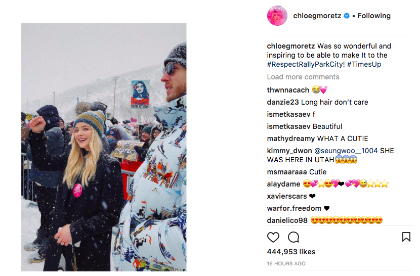 Celebs support Women's March