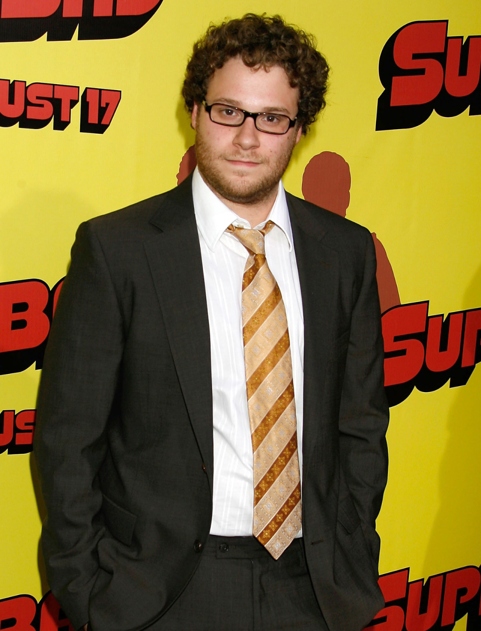 Seth Rogen attends the Los Angeles premiere of Superbad