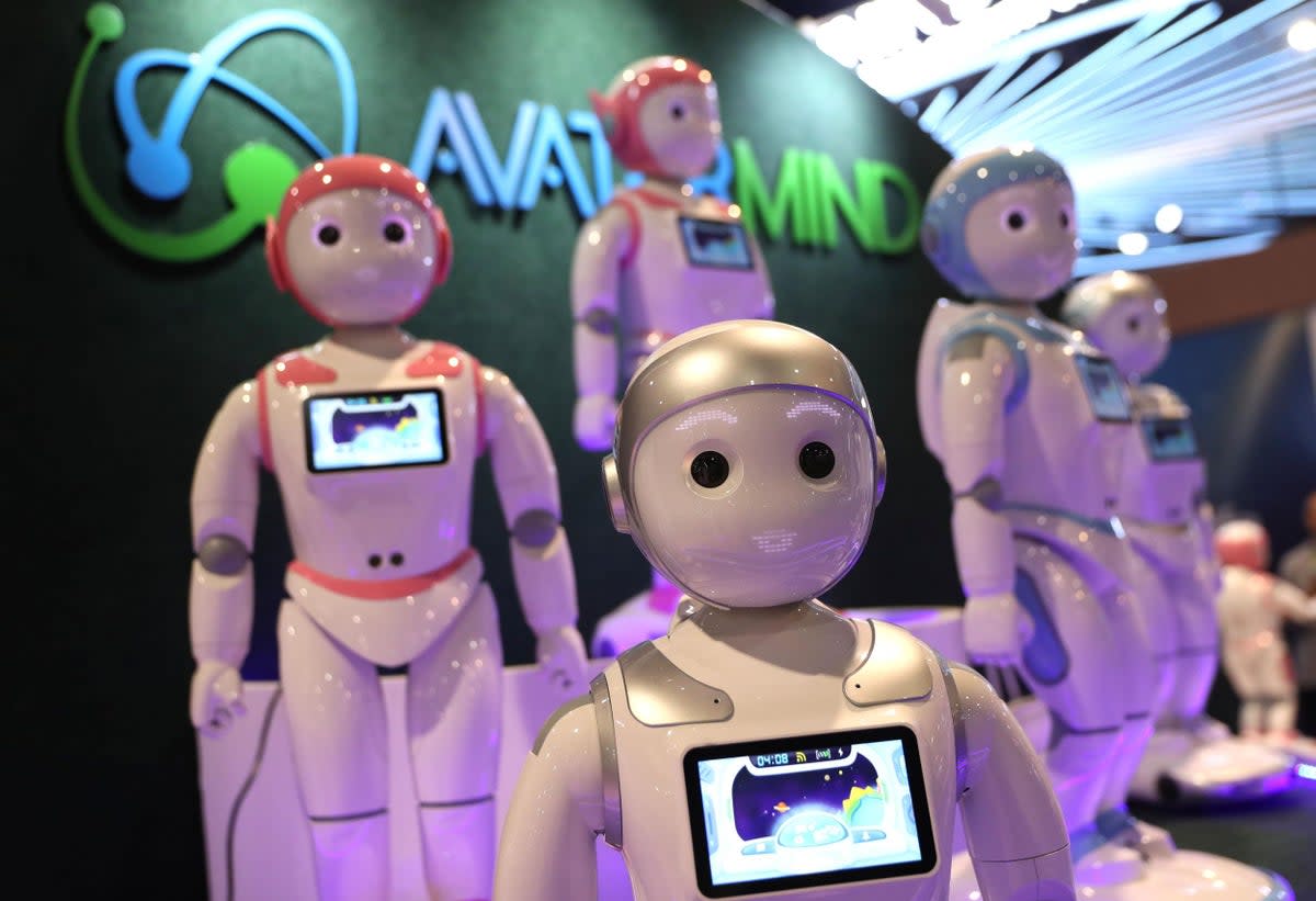 The AvatarMind iPal robot can sing and dance and tell bedtime stories – but it’s a far cry from proper childcare   (Getty)