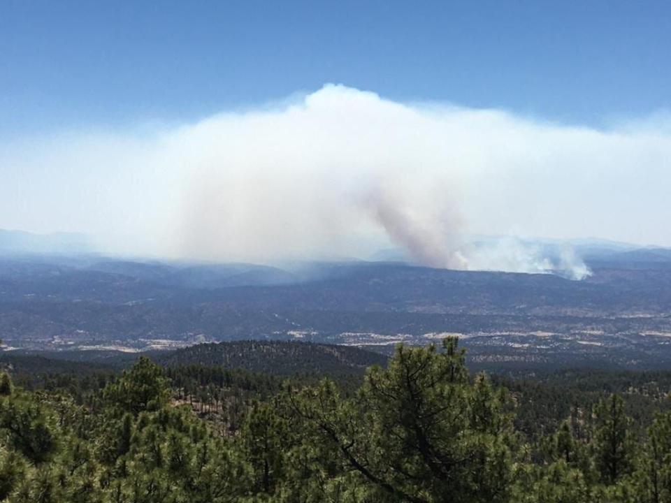 The Black Fire ignited Friday, May 13, 2022, in the Aldo Leopold Wilderness about 24 miles north of Mimbres. This photo was taken Saturday, May 14.