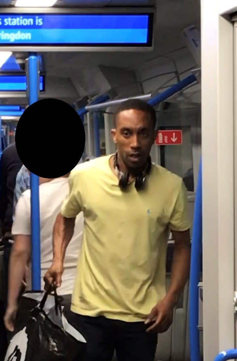 Police want to speak to this man in connection with the July assault. (British Transport Police)